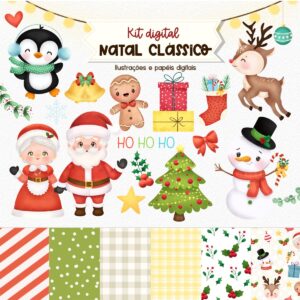 Arquivo Digital Natal Clássico Imagens Frases Ilustrações