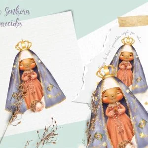 Arquivo Digital Nossa Senhora Aparecida Santinhos Católicos