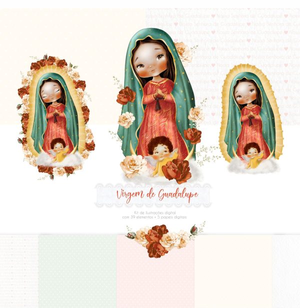 Arquivo Digital Nossa Senhora de Guadalupe Santinhos Png