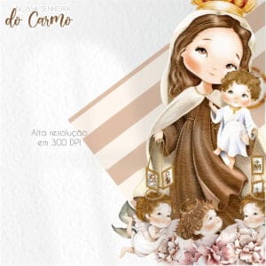 Arquivo Digital Nossa Senhora do Carmo Santinhos Png