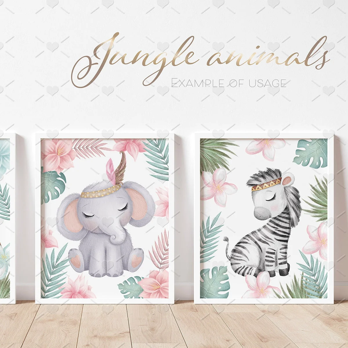 Arquivo Digital Rescém Nascido Animais Boho Berçário Png 4 Arquivo Digital Rescém Nascido Animais Boho Berçário Png