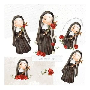 Arquivo Digital Santa Rita De Cássia Artes P/ Personalizados
