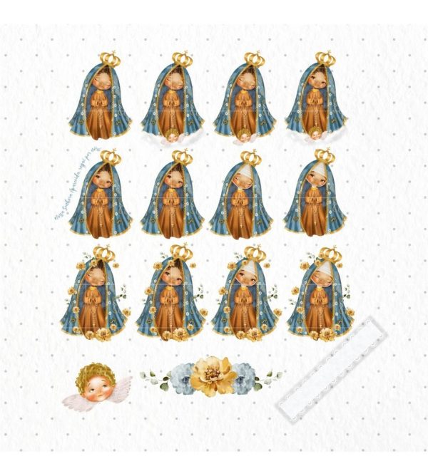 Arquivo Digital Santinhos Nossa Senhora Aparecida Png