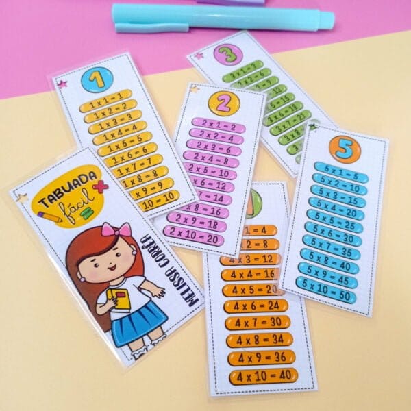Arquivo Digital Tabuada Fácil Menina e Menino Volta às Aulas