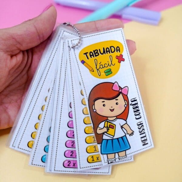 Arquivo Digital Tabuada Fácil Menina e Menino Volta às Aulas