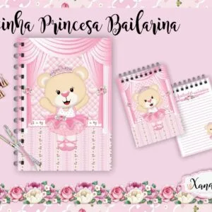 Arquivo Digital Ursinha Princesa Bailarina - Anotações 4 Arquivo Digital Ursinha Princesa Bailarina - Anotações