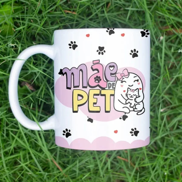 Arquivo Editável Caneca Dia das Mães Flork PNG