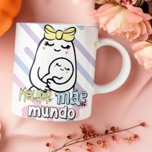 Arquivo Editável Caneca Dia das Mães Flork PNG