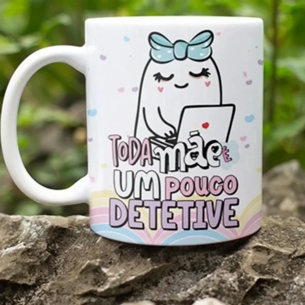 Arquivo Editável Caneca Dia das Mães Flork PNG