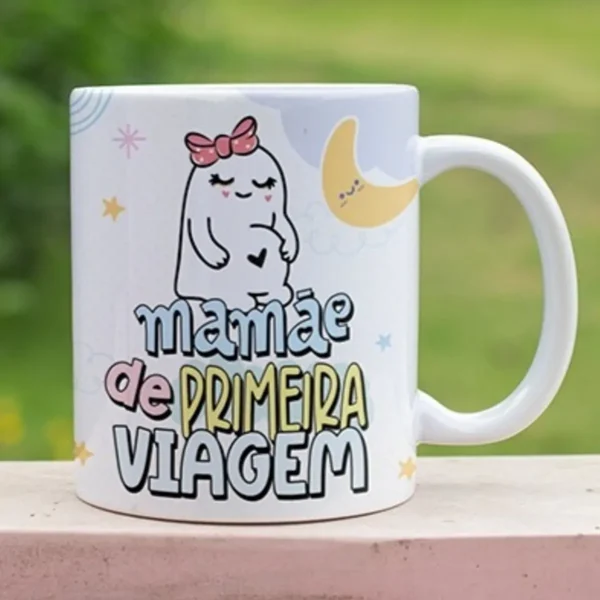 Arquivo Editável Caneca Dia das Mães Flork PNG