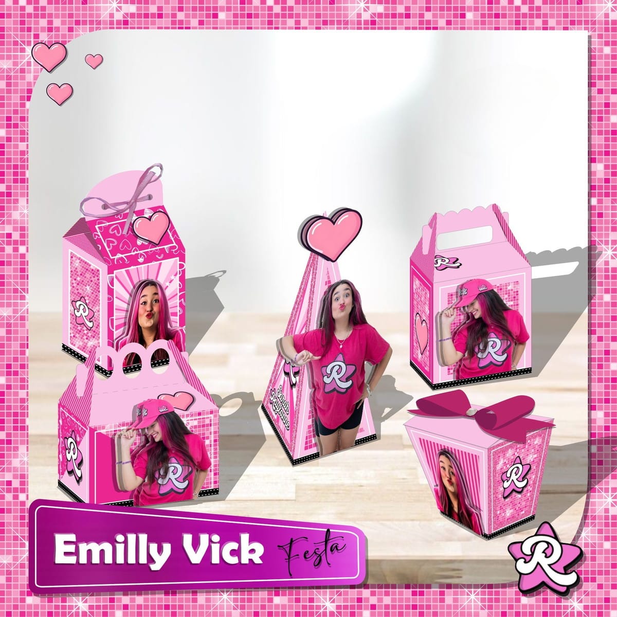 Arquivo de Corte Emily Vick em Studio para Festa Infantil 1 Arquivo de Corte Emily Vick em Studio para Festa Infantil