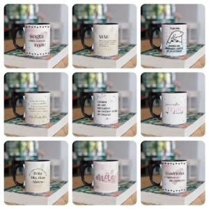 Arquivo JPEG com 20 Estampas para Canecas de Dia das Mães