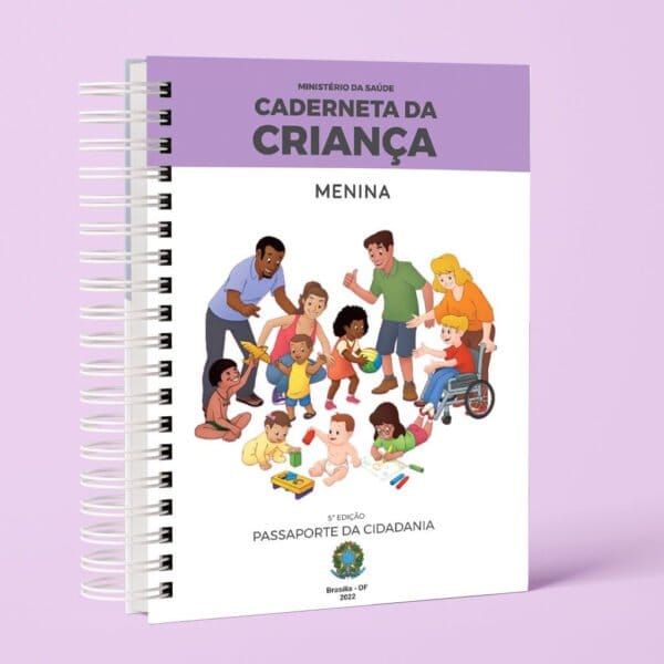 Arquivo Pdf Caderneta da Criança Clean - 5ª Edição - 5 Cores