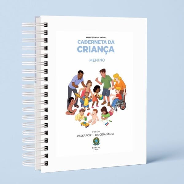 Arquivo Pdf Caderneta da Criança Clean - 5ª Edição - 5 Cores