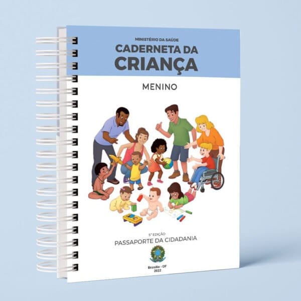 Arquivo Pdf Caderneta da Criança Clean - 5ª Edição - 5 Cores