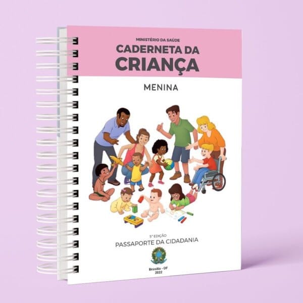 Arquivo Pdf Caderneta da Criança Clean - 5ª Edição - 5 Cores