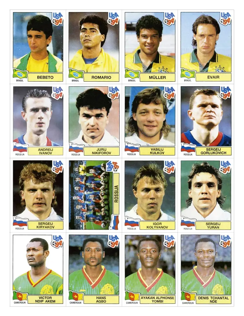 Arquivo PDF Todas Figurinhas Copa Mundo 1994 PDF Download 10 Arquivo PDF Todas Figurinhas Copa Mundo 1994 PDF Download