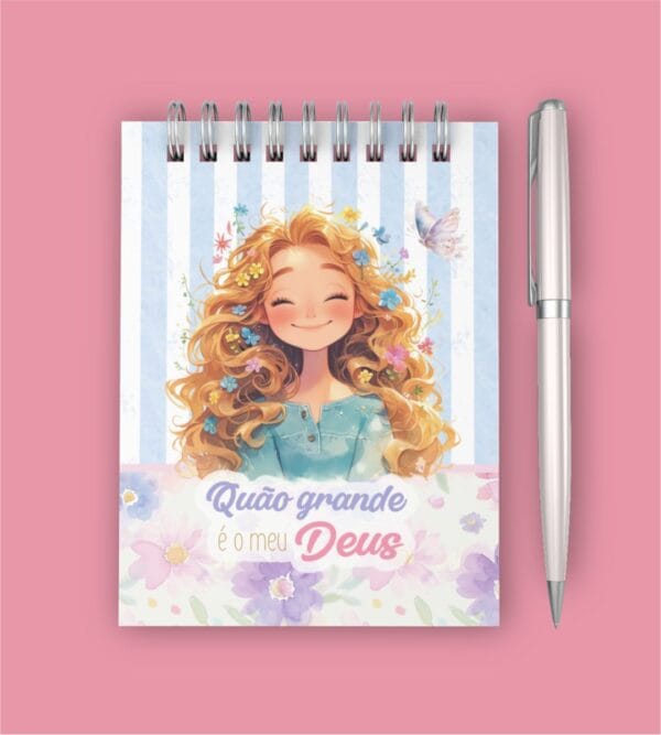 Arquivo Planner e Bloquinhos Devocionais Forte & Corajosa