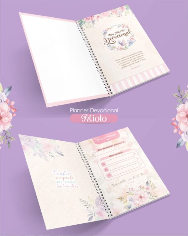 Arquivo Planner e Bloquinhos Devocionais Forte & Corajosa