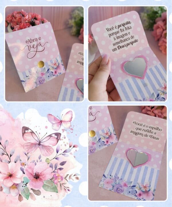 Arquivos de Corte Mimos Forte e Corajosa Tags Cards Chaveiro