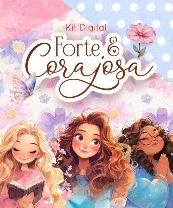 Arquivos de Corte Mimos Forte e Corajosa Tags Cards Chaveiro