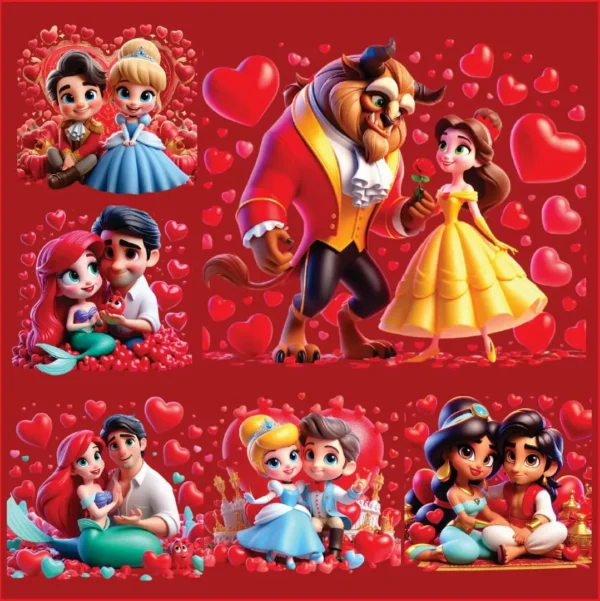 Arquivos de Personagens Disney para Sublimação e Scrapbooking