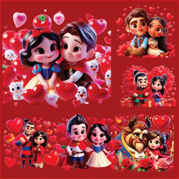 Arquivos de Personagens Disney para Sublimação e Scrapbooking