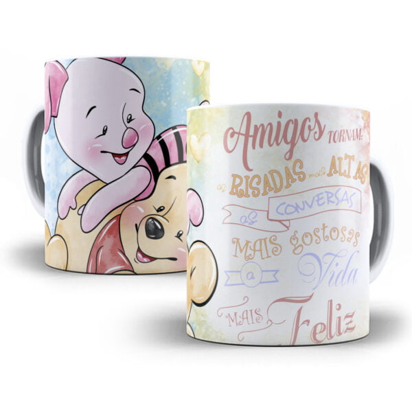 Arquivos Dia Amigo Amizade Urso Pooh Frases Almofada Caneca