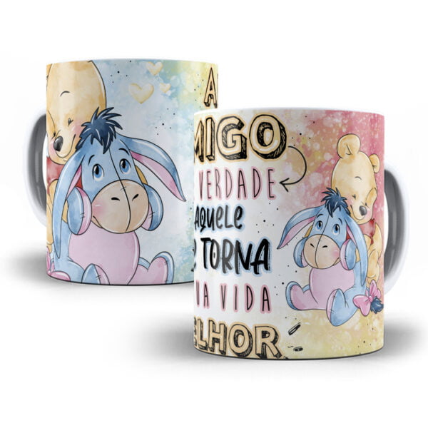 Arquivos Dia Amigo Amizade Urso Pooh Frases Almofada Caneca