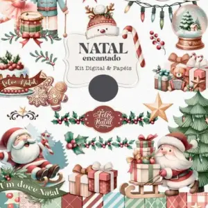 Arquivos Digitais De Natal Tema Papai Noel Encantado 2