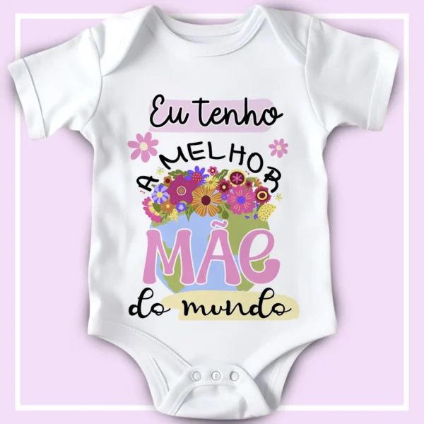 Arquivos Editáveis para Body Infantil Especial Dia das Mães