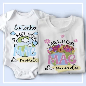Arquivos Editáveis para Body Infantil Especial Dia das Mães