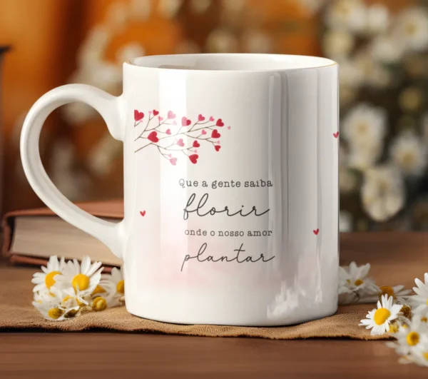 Arquivos Editáveis para Canecas: Amor e Carinho