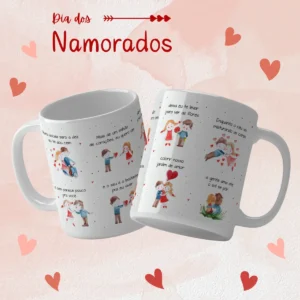 Arquivos Editáveis para Canecas: Amor e Carinho