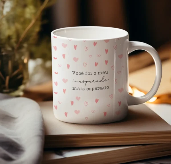 Arquivos Editáveis para Canecas: Amor e Carinho