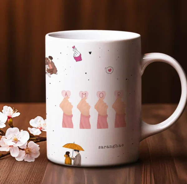 Arquivos Editáveis para Canecas: Amor e Carinho