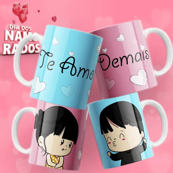 Arquivos em JPG para Canecas do Dia dos Namorados