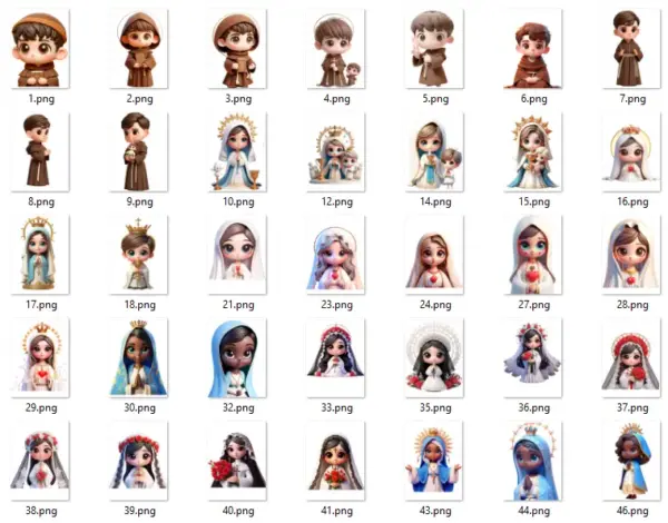 Arquivos Em Png De Santinhos 3d Para Decoracao De Festas