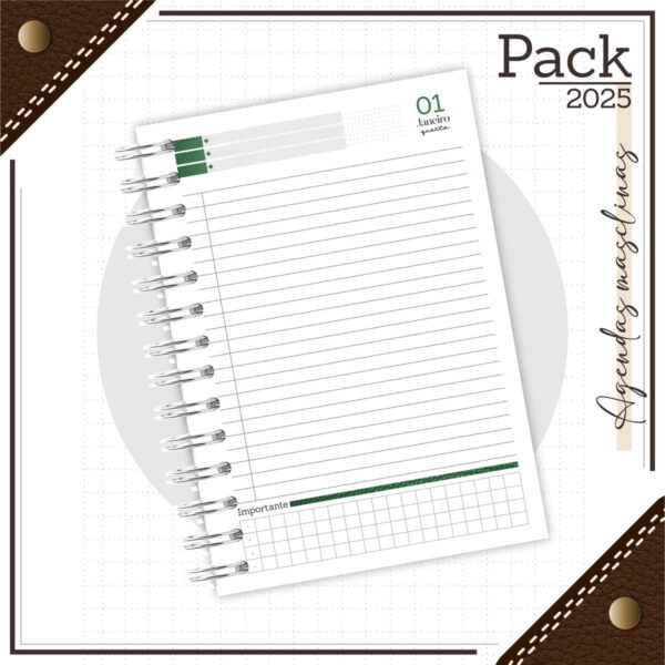Arquivos Encadernação Caderno Couro Verde