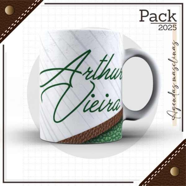 Arquivos Encadernação Caderno Couro Verde