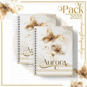 Arquivos Encadernação Caderno Floral Gold