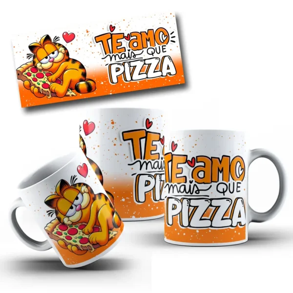 Arquivos JPG para Canecas Dia dos Namorados Estilo Garfield