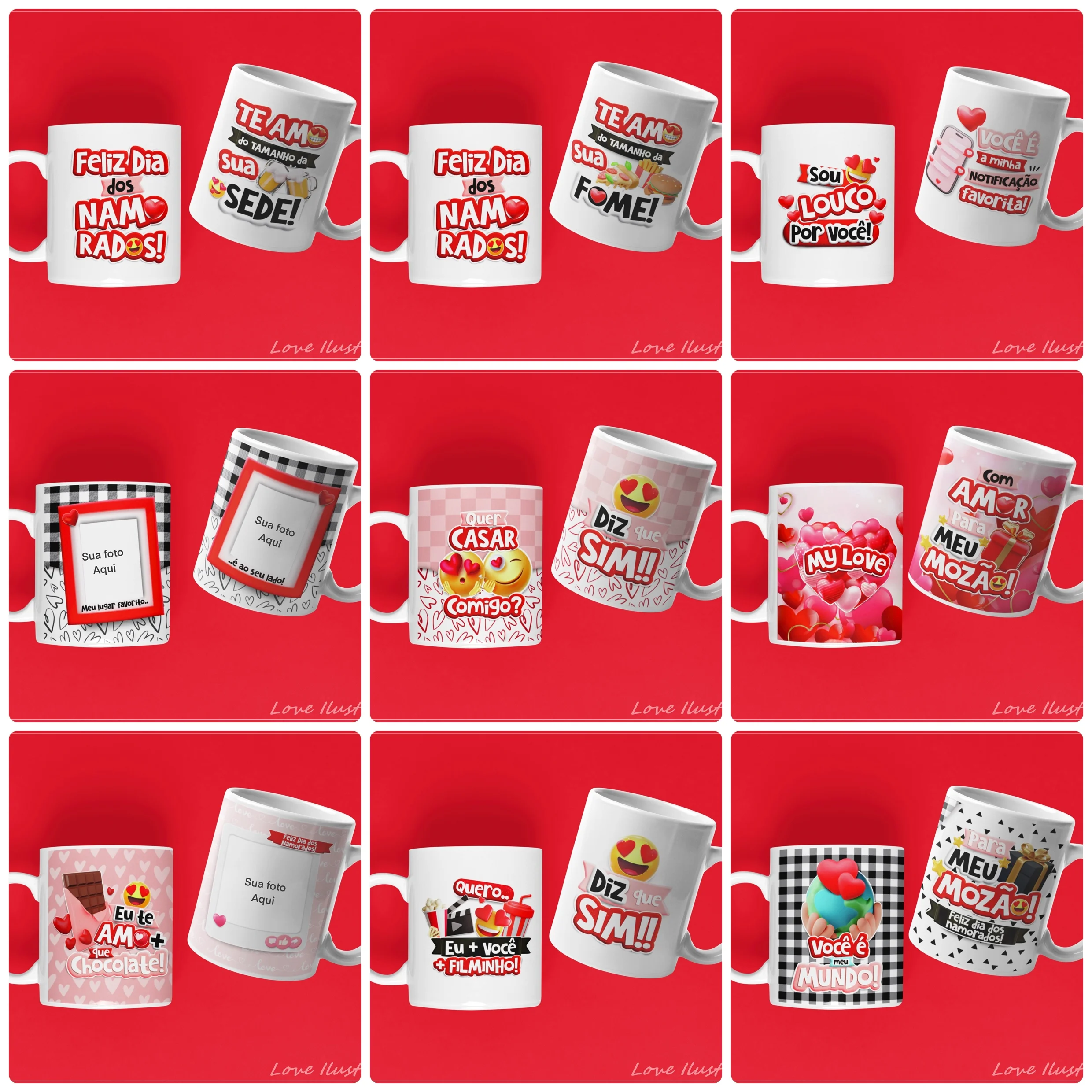 Arquivos Namorados Sacolinha Caixinha Caneca Ilustrações Png 6 Arquivos Namorados Sacolinha Caixinha Caneca Ilustrações Png