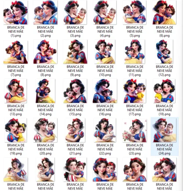 Arquivos PNG Branca de Neve Especial Dia das Mães