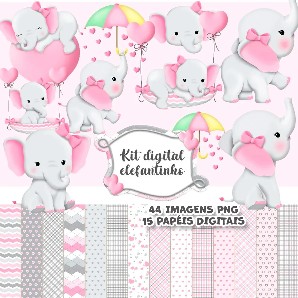 Arquivos Png Elefante Rosa Bebê Scrapbook Cliparts Figuras 1 Arquivos Png Elefante Rosa Bebê Scrapbook Cliparts Figuras