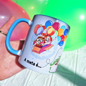 arte caneca a meta e ter voce ao meu lado por toda vida