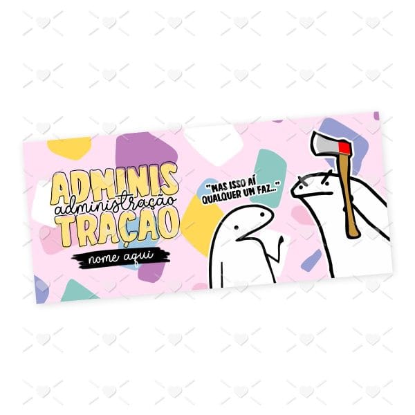 Arte Caneca Administração Flork Profissões Sublimação