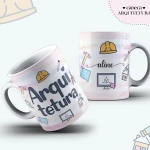 Arte Caneca Arquitetura Feminina - Arquivo Digital 2 Arte Caneca Arquitetura Feminina - Arquivo Digital