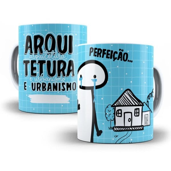 Arte Caneca Arquitetura Flork Profissões Sublimação Jpg