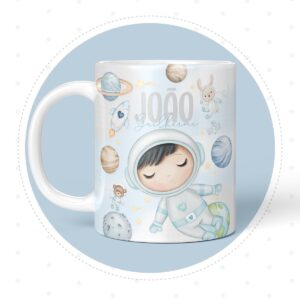 arte caneca astronauta cute arquivo digital arte digital